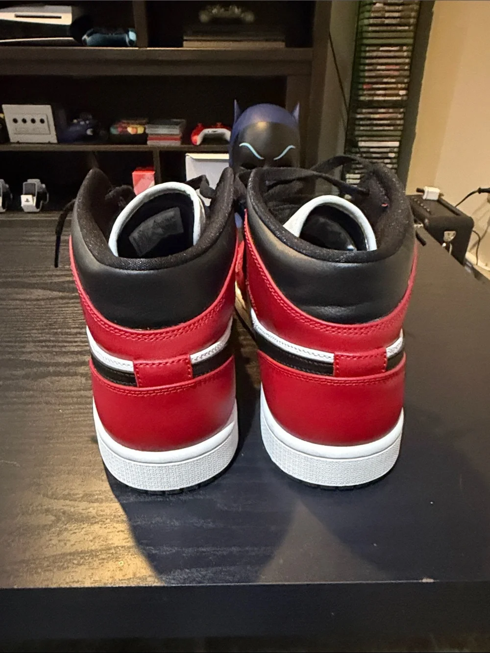 Jordan Men’s High-Top Sneakers - Black/Red/White